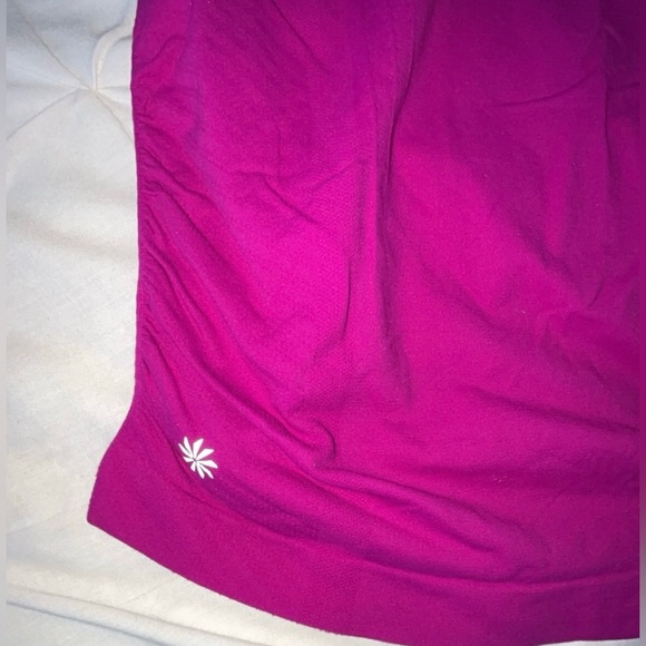Athleta Bright Fuchsia Speedlight Seamless Racerback Athletic Tank Top SIZE S - Picture 6 of 7
